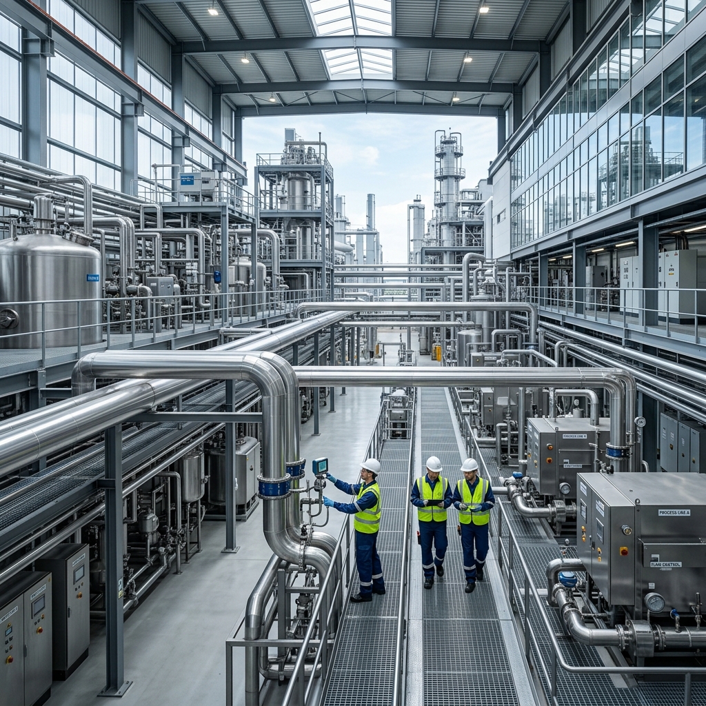 Proyectos industriales y plantas de proceso